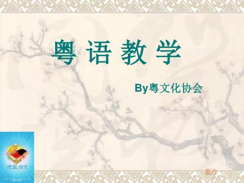 [精品]粤语教学(最新修改版)