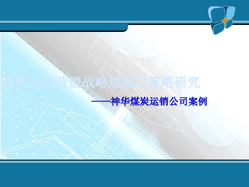 某煤炭企业营销战略规划与策略探讨