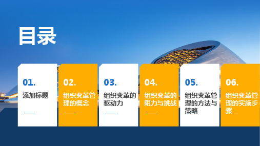 组织变革管理课件