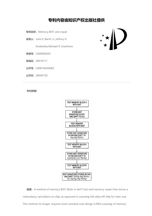 Memory BIST and repair