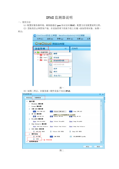 IPMI监测器使用说明