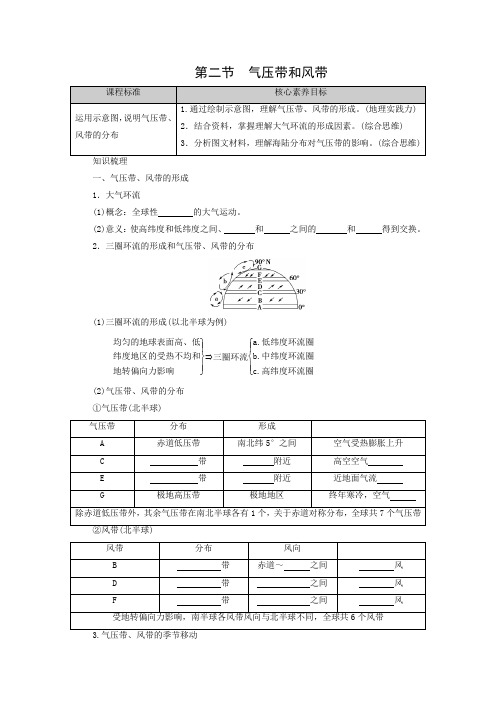 学案1：3.2气压带和风带