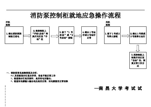 最新消防泵控制柜操作流程资料