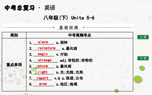 2020年云南中考英语总复习教材同步课件八年级(下) Units 5-6