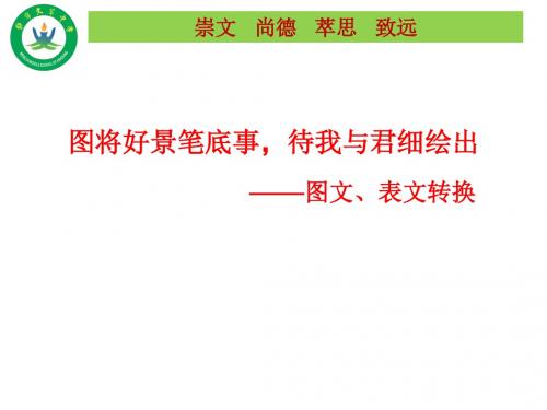 2016高考图文转换——徽标、图片类