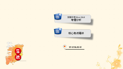 安徽省2021中考数学决胜二轮复习专题六几何综合问题课件