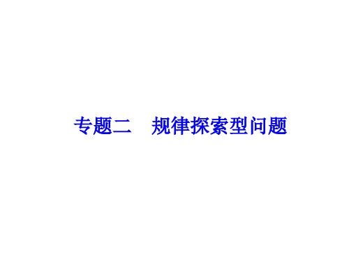 2014中考二轮专题复习PPT课件 专题2 规律探索型问题