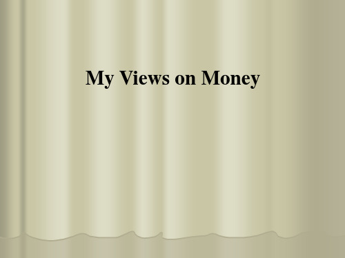 Views on Money