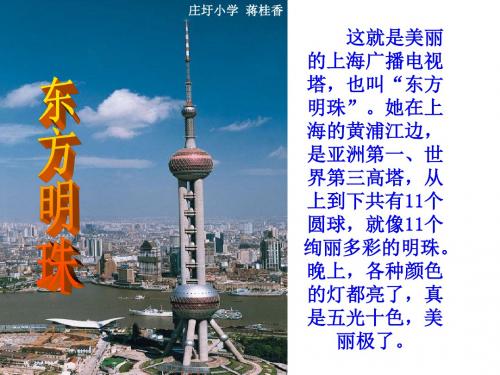 苏教版一年级上册《东方明珠》PPT课件