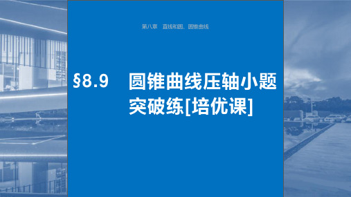 2024年高考数学一轮复习(新高考版)《圆锥曲线压轴小题突破练》课件ppt