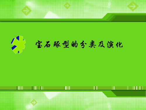 宝石琢型的分类及演化