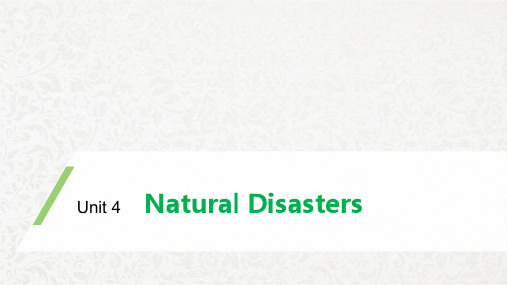 新人教版高中英语必修1优质课件：Unit 4 Natural Disasters Writing—Write a summary