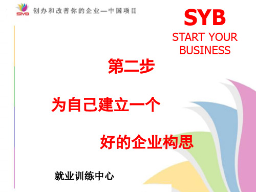 SYB创业培训第二步：企业构思