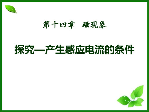 北师大九年级物理下册 (探究—产生感应电流的条件)磁现象新课件