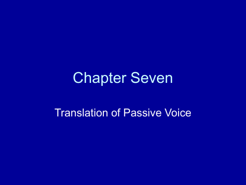 chapter Three translation of passive9