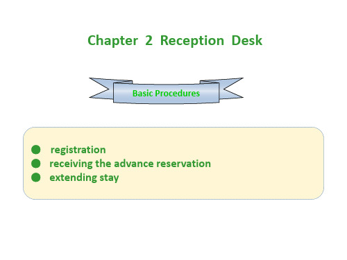酒店英语Chapter2