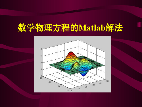 解偏微分方程(研究生课程)