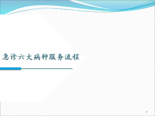 急诊六大病种服务流程ppt课件