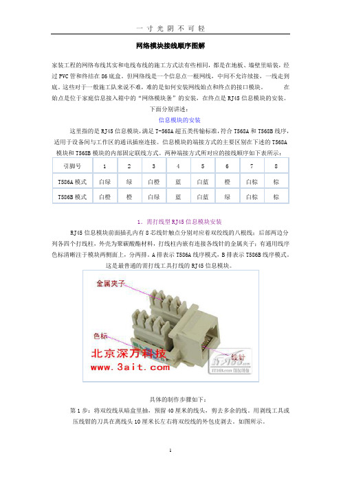 网络模块接线顺序图解.doc