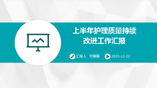 上半年护理质量持续改进工作汇报 (2)