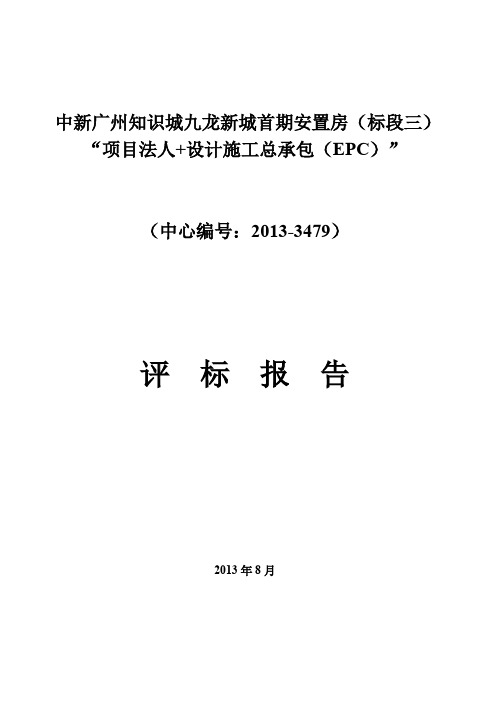 (标段三)项目法人+设计施工总承包(EPC)