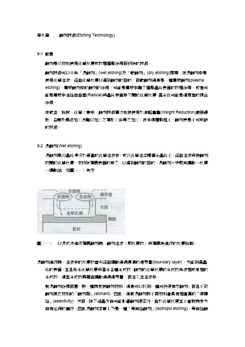 蚀刻技术(Etching Technology)