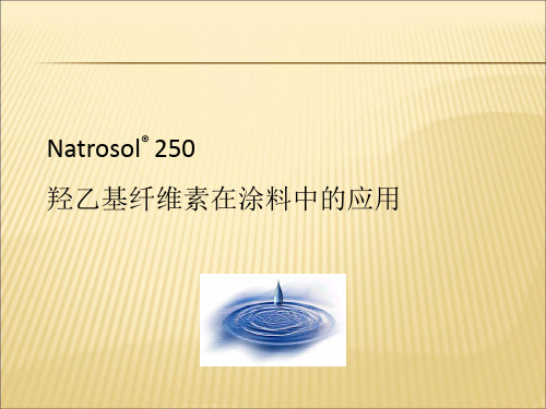 Natrosol _ 250羟乙基纤维素在涂料中的应用