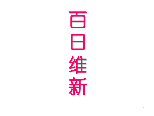 【历史】9.2《百日维新》课件(人民版选修1)