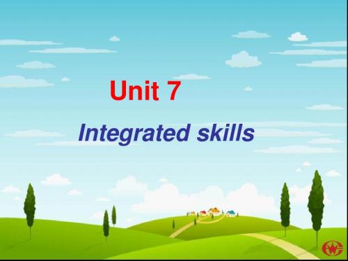 牛津译林版8B Unit7 International charities Integrated skills课件(共22张PPT)