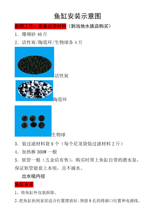 鱼缸安装示意图