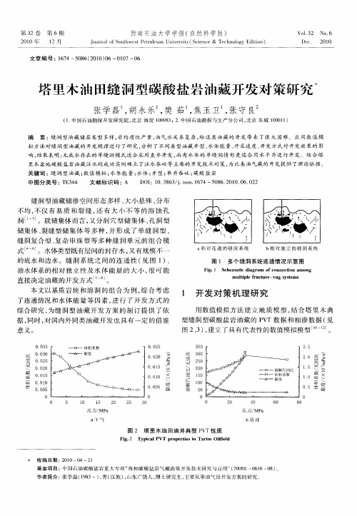 塔里木油田缝洞型碳酸盐岩油藏开发对策研究