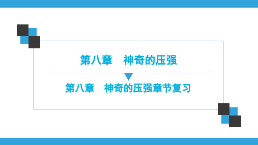 2020 物理八年级下册(沪粤版)第8章 神奇的压强章节复习