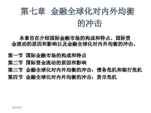 第七章金融全球化对内外均衡的冲击教学讲义