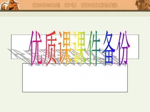 俄国农奴制的废除PPT课件