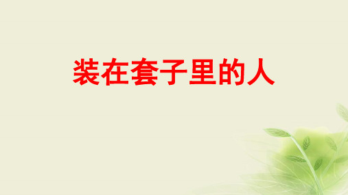 2016-2017学年高中语文必修2鲁人版 第8课 套中人 课件(53张)