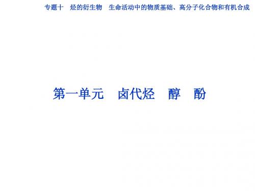 邳州市第二中学高三化学专题复习专题十第一单元卤代烃 醇 酚课件