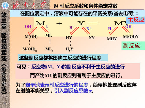 济南大学 分析化学课件 配位滴定2