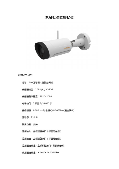 东方网力智能系列介绍