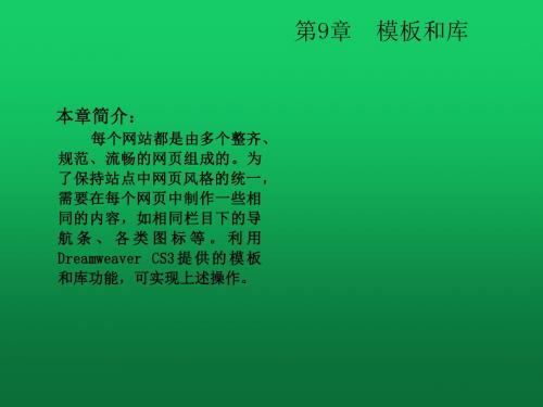 Dreamweaver CS3网页设计案例教程 (9)