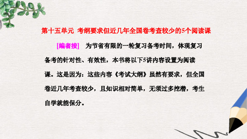 高考历史一轮总复习第十五单元考纲要求但近几年全国卷考查较少的5个阅读课阅读课(一)古代中国的科技与文艺