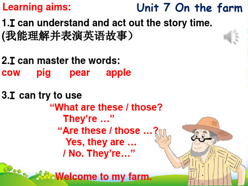 牛津译林苏教版三年级英语下册unit7 On the farm Story time优课件