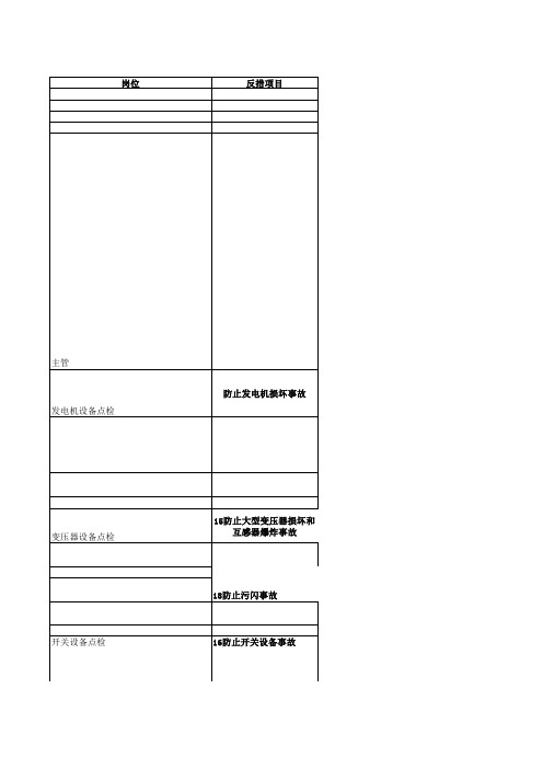 二十五项反措掌握重点(电气)