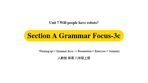 人教版八年级上册Unit7第二课时(SectionAGrammar Focus-3c )优秀课件