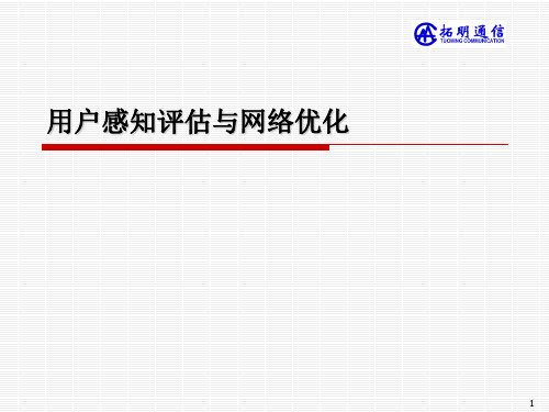 用户感知评估与网络优化