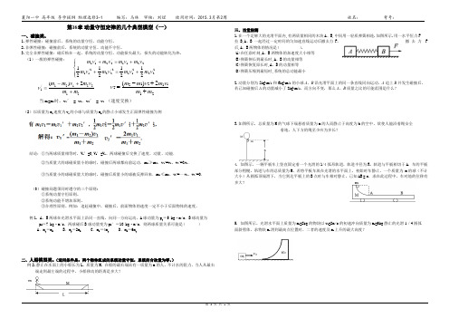 动量守恒定律几个模型