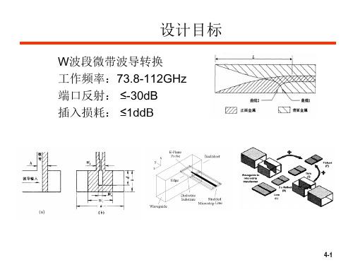 HFSS 微带波导转换例子