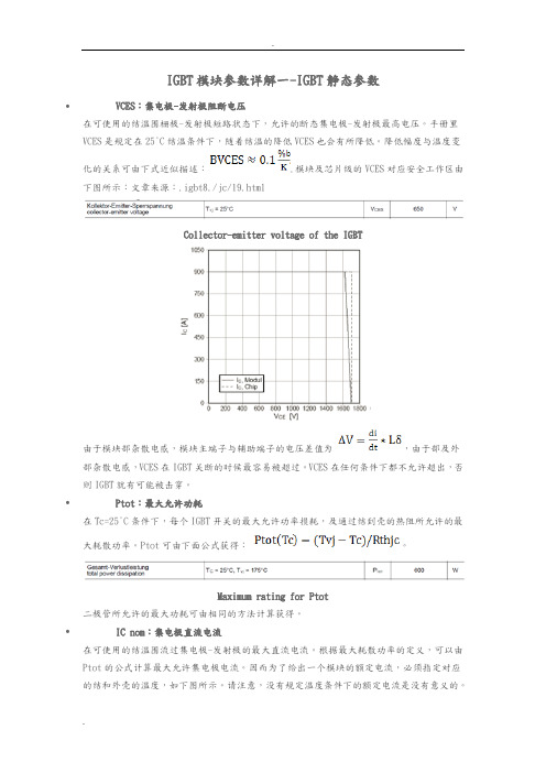 IGBT模块参数详解