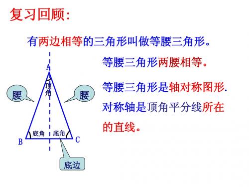 浙教版八年级上2.3等腰三角形的性质课件