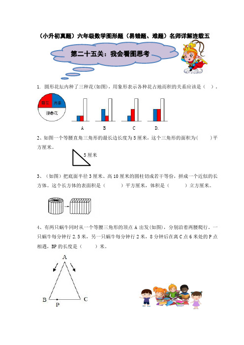 (小升初真题专项)六年级数学图形题(易错题、难题)名师详解连载五