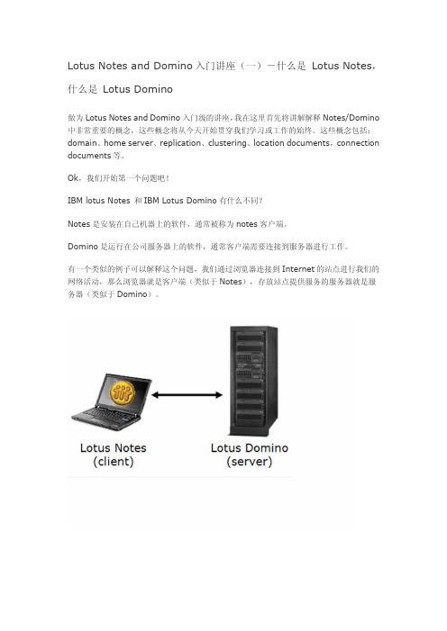 Lotus Notes and Domino入门讲座